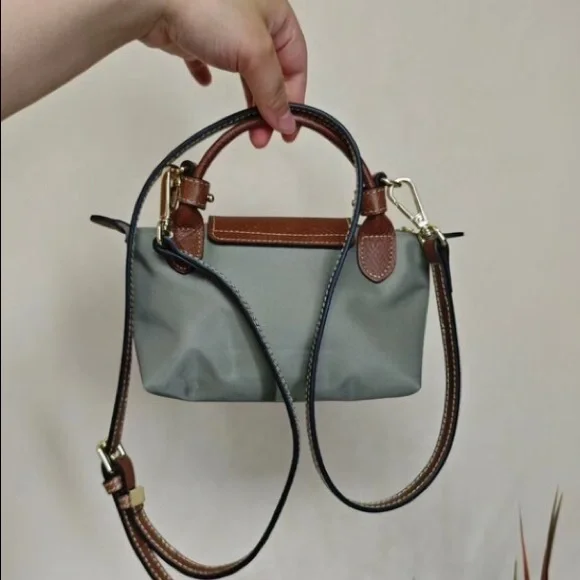 Longchamp Mini Bag in Gray and Brown - Picture 2 of 5